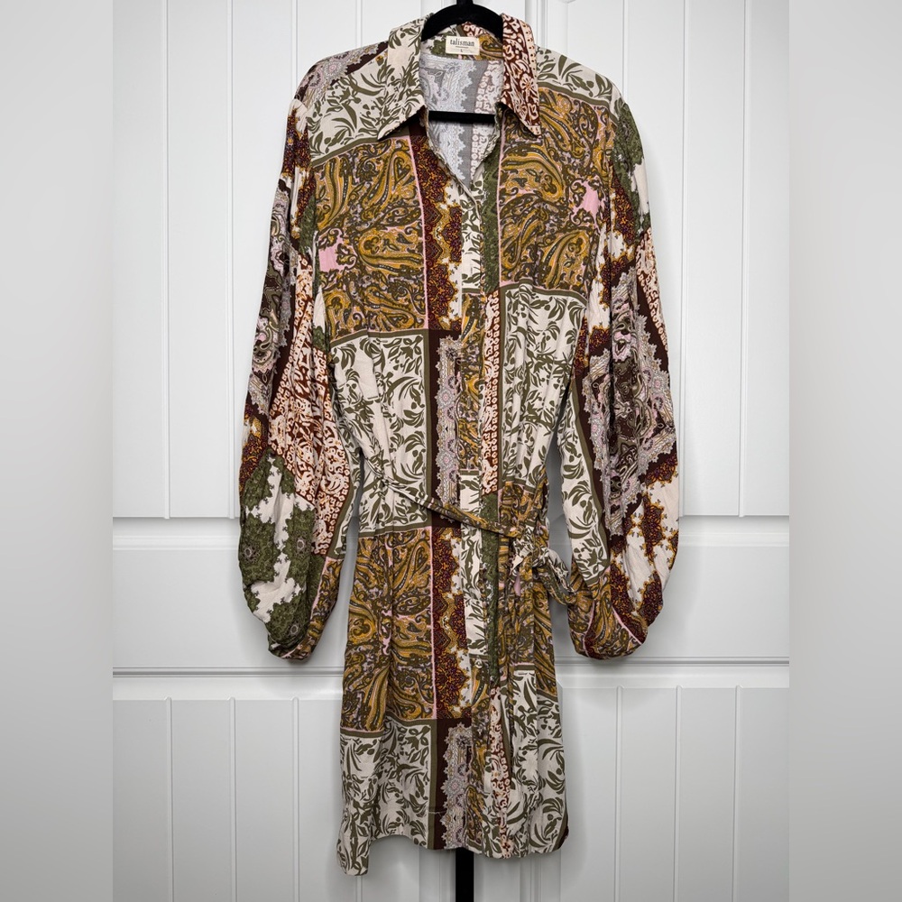 Talisman Bohemian Patchwork Dress - image 2